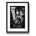 Cuadro 50 Sombras De Grey Pelicula Decoracion Con Paspartú Marco Negro