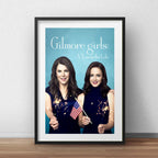 Cuadro Las Chicas Gilmore Girls Serie Decoracion C/ Paspartú Marco Negro