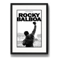 Cuadro Rocky Balboa Stallone Boxe Decoracion Con Paspartú