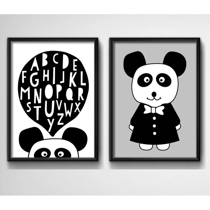 Set 2 Cuadros Perro Frase Decoracion Infantil Dormitorio