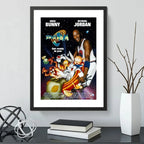 Cuadro Michael Jordan Space Jam Basket Looney Tunes Pelicula Marco Negro
