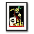 Cuadro Heisenberg Muerte Calavera Breaking Bad Con Paspartú Marco Negro