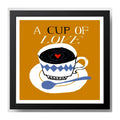 Cuadro Decoracion Living Comedor Cocina Frase Cafe Pop Art A Cup Of Love Negro