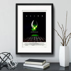 Cuadro Alien El Octavo Pasajero Película Cinema Con Paspartú Modelo 1 Negro