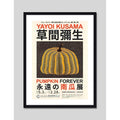 Cuadro Yayoi Kusama Arte Japones Exposición Obras Decoracion Yayoi Kusama Pumpkin 2 Marco Negro