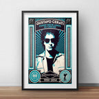 Cuadro Gustavo Cerati Soda Stereo B1 Decoracion Con Paspartú
