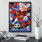 Cuadro Copa Del Mundo Futbol Fifa 2026 Póster Oficial Ciudad Toronto Canada Negro