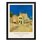 Set 2 Cuadros Living Van Gogh Granja Provenza Casa Amarilla Negro