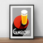 Cuadro Gangloff Birra How I Met Your Mother Arte Paspartú Marco Negro