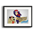 Cuadro Dick Dastardly & Muttley Wacky Races Serie Paspartú Marco Negro