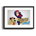 Cuadro Dick Dastardly & Muttley Wacky Races Serie Paspartú Marco Negro