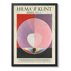Cuadro Dormitorio Living Hilma Klint Las Palomas N. 2 Museo Marco Negro