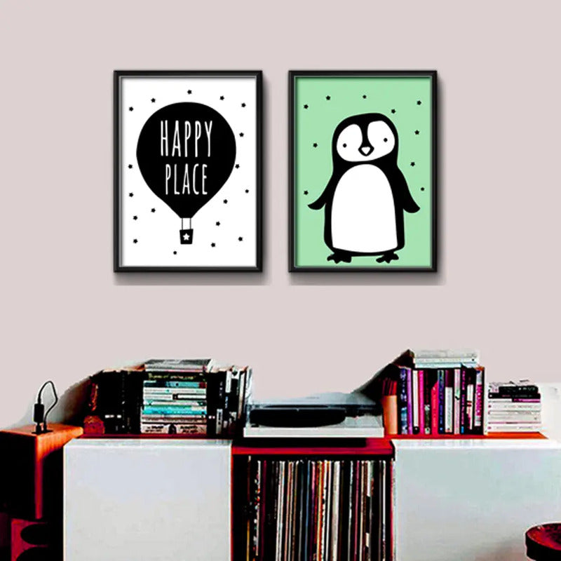 Set 2 Cuadros Perro Frase Decoracion Infantil Dormitorio