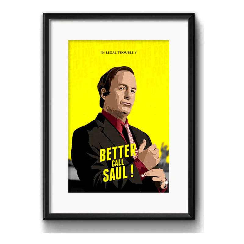 Cuadro Better Call Saul Serie Tv Arte Decoracion Paspartú