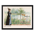 Cuadro Dormitorio Living Carl Larsson Karin Orilla Barco Art Marco Negro
