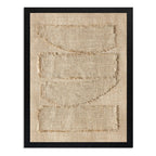 Cuadro Living Dormitorio Abstracto Textura Beige Tonos Nude Marco Negro