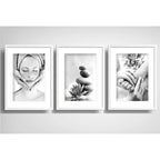 Set 3 Cuadros Spa Masaje Clinica Estética Decor Con Paspartú