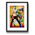 Cuadro Adam Levine Pop Art Maroon 5 Decoracion Con Paspartú Marco Negro