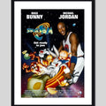 Cuadro Michael Jordan Space Jam Basket Looney Tunes Pelicula Marco Negro