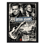 Cuadro Bryan Adams Summer Of 69 Tour Musicas Arte Rock Marco Negro