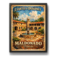 Cuadro Maldonado Ciudad Cuartel De Dragones Retro Uruguay Marco Negro