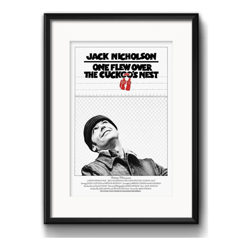 Cuadro Atrapado Sin Salida Jack Nicholson Cine Con Paspartú Marco Negro