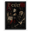 Cuadro The Cult Rock Gótico Album Sonic Temple Arte Vintage Marco Negro