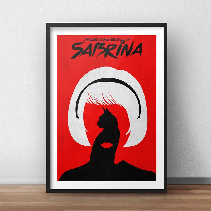 Cuadro Sabrina La Bruja Adolescente Serie Tv Arte Decoración