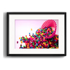 Cuadro Confitería Pastel Dulces Brs3 Decoracion Con Paspartú Marco Negro
