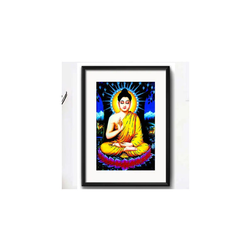 Cuadro Buda Budismo Meditacion Zen Feng Shui Con Paspartu