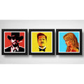 Set 3 Cuadros Tarantino Pop Art Peliculas Cine Decoracion