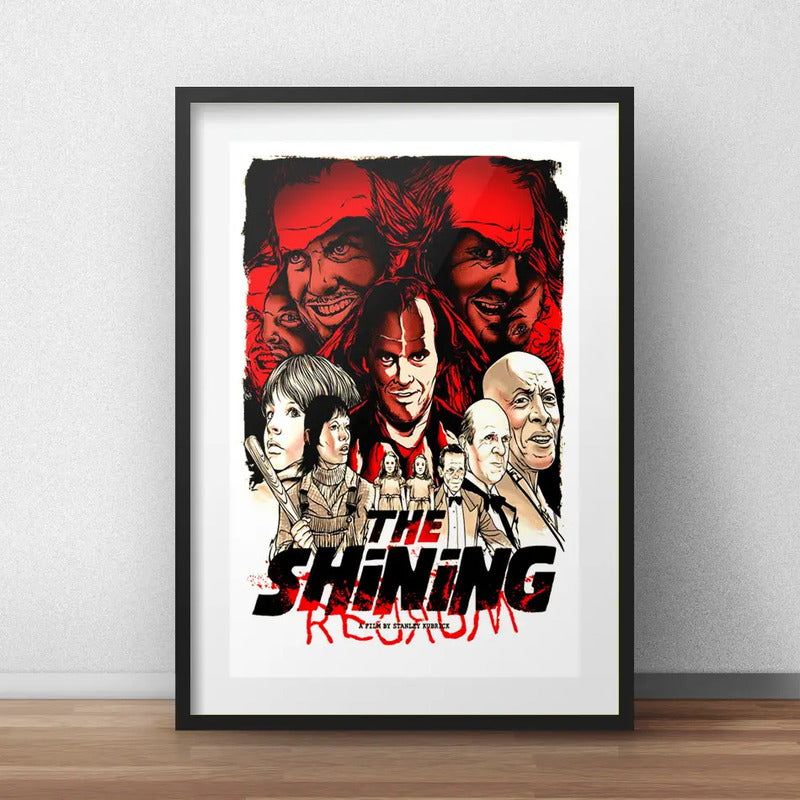 Cuadro El Resplandor The Shining Pelicula Terror B3 Paspartú Marco Negro