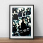 Cuadro Gotham Serie Tv Batman Decoracion Con Paspartú Marco Negro