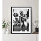 Cuadro Stephen Curry Golden State Warriors Basket Baloncesto Marco Negro