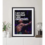 Cuadro Conor Mcgregor Frase Motivacional Deporte Mma Ufc Gym Marco Negro