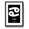 Cuadro Cáncer Signo Zodiaco Astrologia Arte Con Paspartú