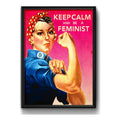 Cuadro Feminista Retro Keep Calm Chica Empoderada Decoracion