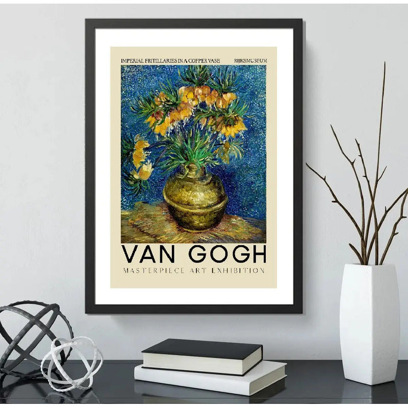 Cuadro Van Gogh Arte Exposición Obras Pintor Decoracion Van Gogh Imperial Flower Vase Negro