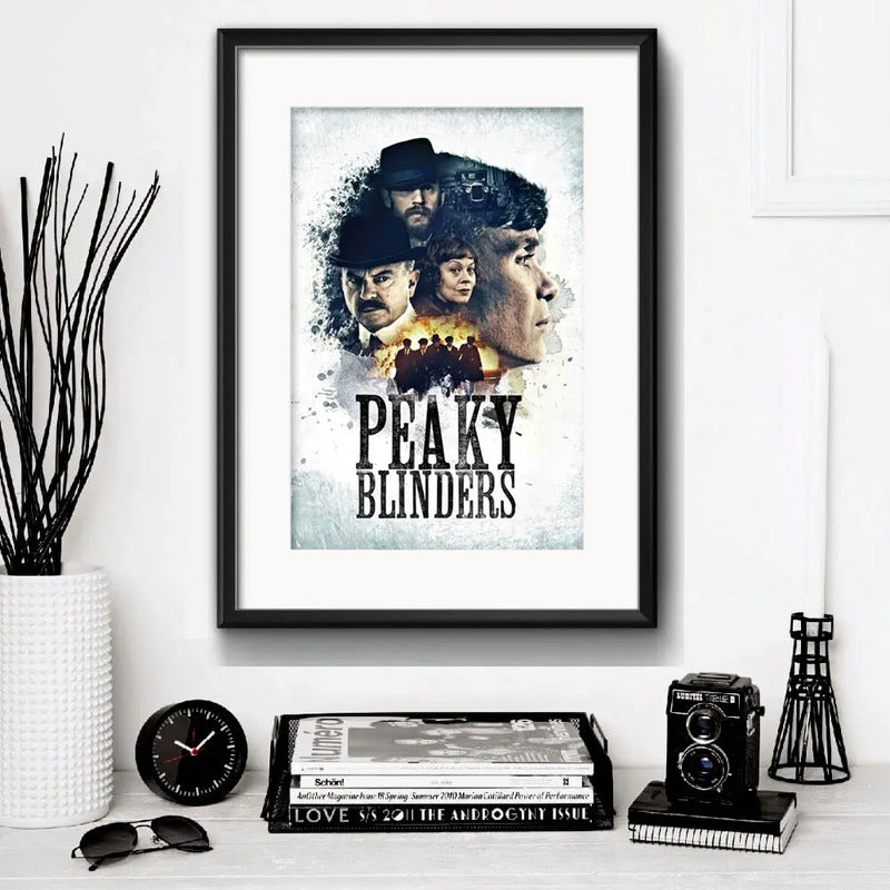 Cuadro Peaky Blinders Serie Tv Art Decoracion Con Paspartú