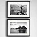 Set 2 Cuadros Rio De Janeiro Cristo Redentor Brasil Paspartú