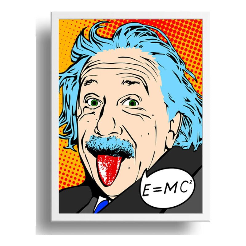 Cuadro Albert Einstein Pop Art Físico Cientifico Decoracion