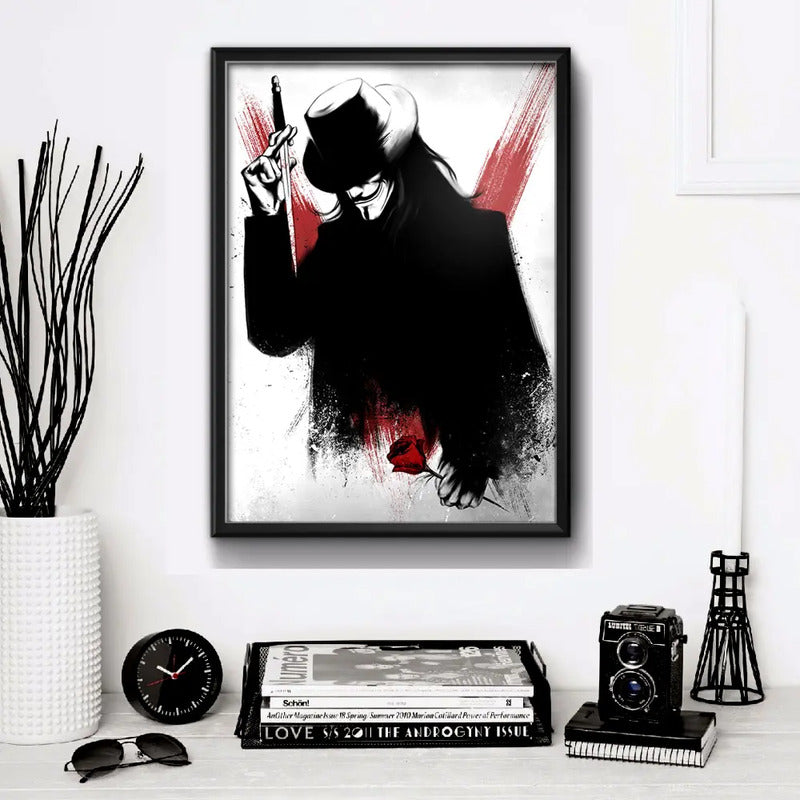 Cuadro V De Vendetta Art Pelicula Comics Cine Decoracion