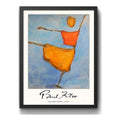 Cuadro Dormitorio Living Paul Klee Abstracto Scarecrow Marco Negro