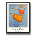 Cuadro Dormitorio Living Paul Klee Abstracto Scarecrow Marco Negro