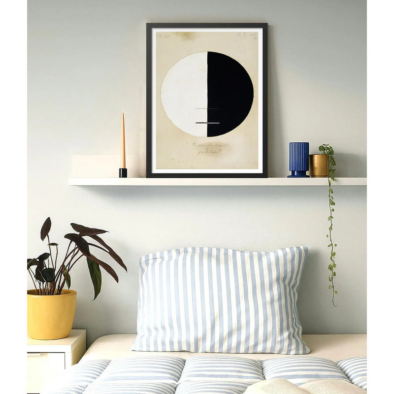 Cuadro Dormitorio Living Hilma Af Klint Buddha Standpoint Marco Negro