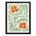 Cuadro Boho Botanico Flores Plantas Abstracto Tonos Nude Flores Boho 1 Negro