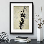 Cuadro Jackson Pollock The Deep Abstracto Con Paspartú Marco Negro