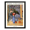 Cuadro Dormitorio Living Paul Cézanne El Jarrón Azul Flores Marco Negro