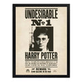 Cuadro Harry Potter Undesirable Indeseable N 1 Pelicula Arte Marco Negro