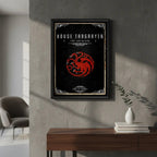Cuadro Casas De Game Of Thrones Juego De Tronos Decoracion